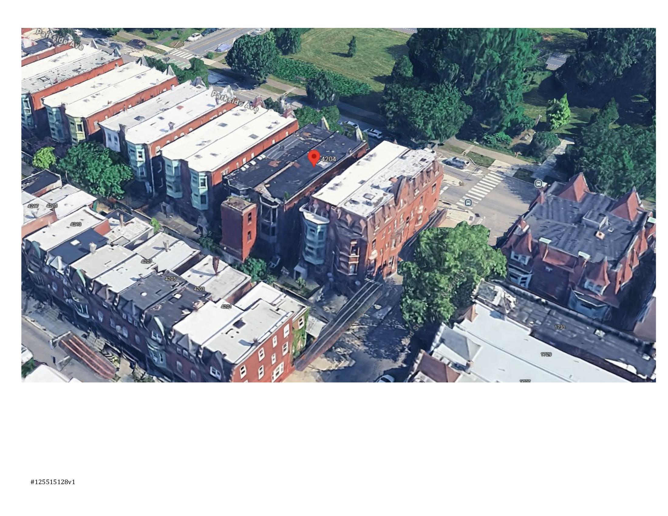 Aerial view of the property