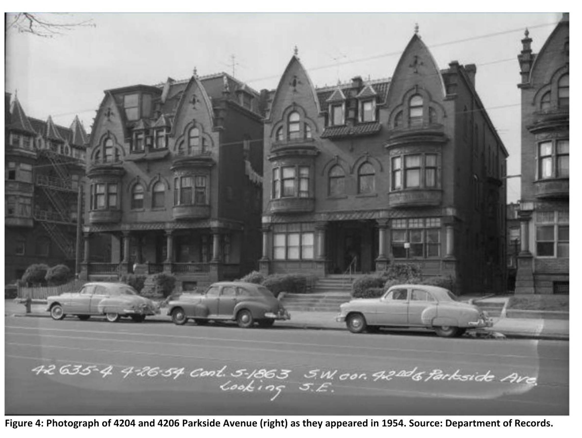 1954 Department of Records photo — the building in its prime