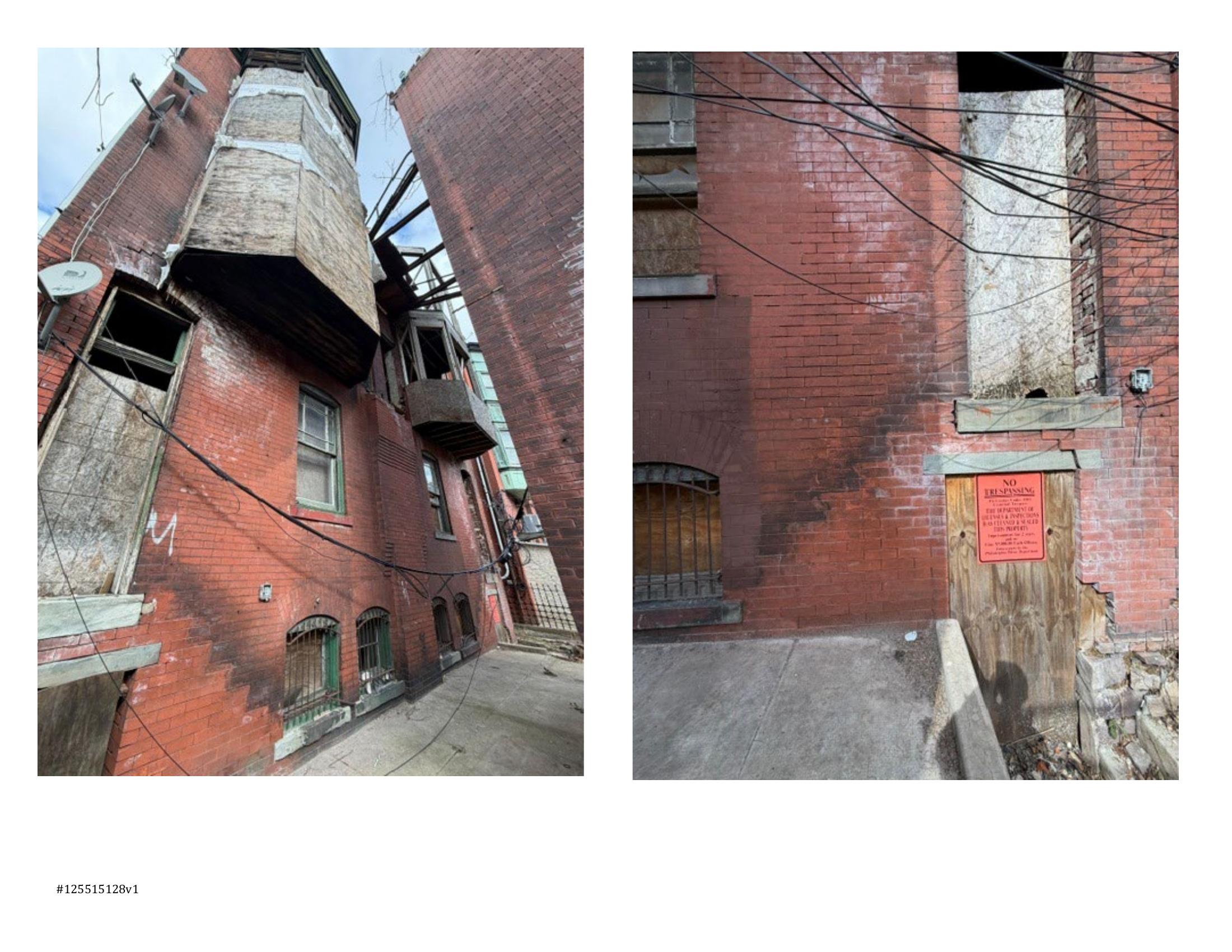 Rear exterior of the building